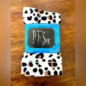 Leopard Print Pedi-Sox Socks